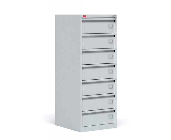 Картотечный металлический шкаф для хранения документов КР - 7 (Артикул:КР-7), Кол-во ящиков: 7