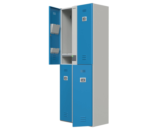 Автоматический шкаф-локер CARDDEX LP-4M (Артикул:LP-4M), Серия: LP, Количество секций: 4, Бесконтактный считыватель:  Mifare
