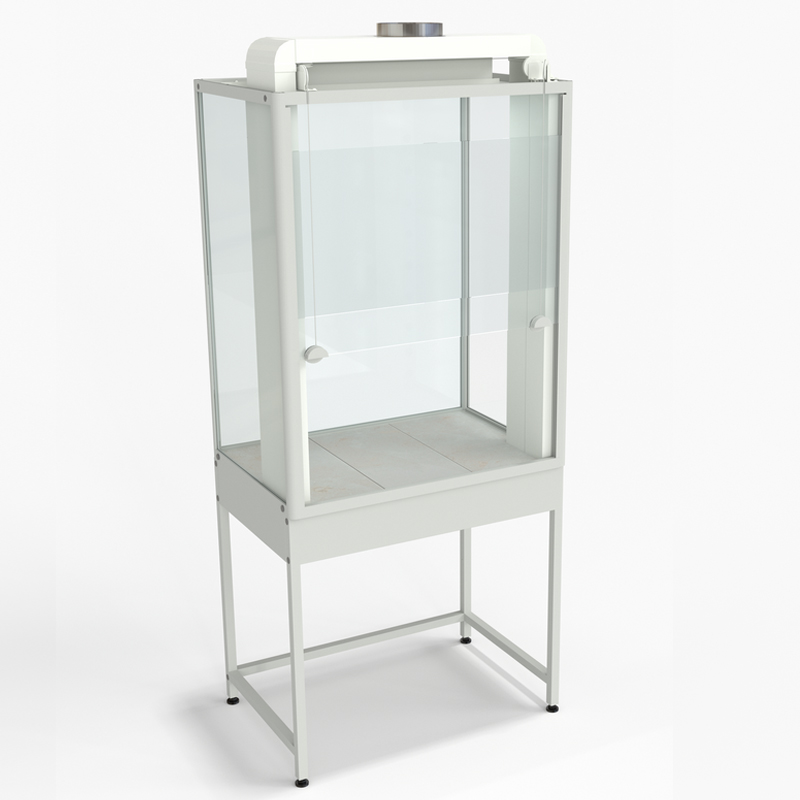 56.0567.00.03 Шкаф демонстрационный напольный 950х650х2245, раб. поверхность - КЕРАМИКА