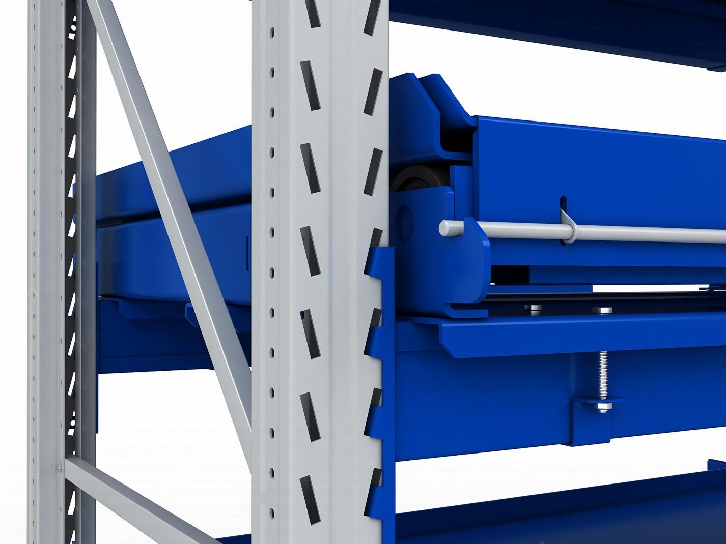 Стеллаж с выкатными платформами S-HEAVY 1000/1300 (4 яруса хранения)