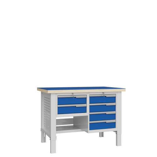 CTR 1232.S14.3 Верстак слесарный 1055x1193x743 мм