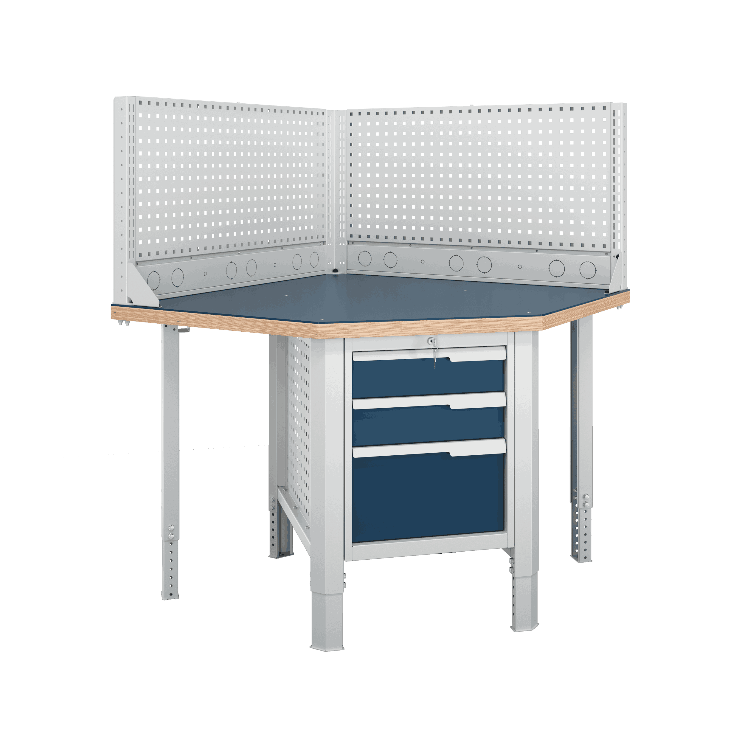 Верстак (угловой) CTR U532.S3.1-1R