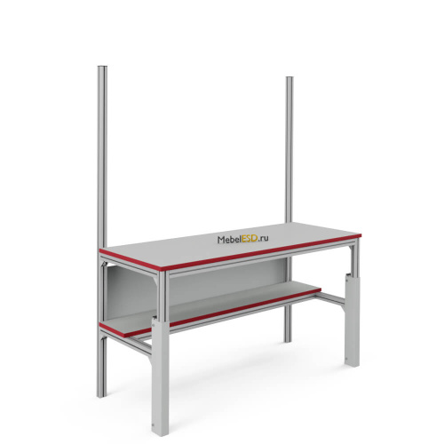 СП-1200КП Стол промышленный из конструкционного профиля 1200х700 мм