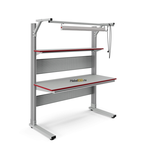 СПД-1200КП Стол промышленный из конструкционного профиля 1200х700 мм