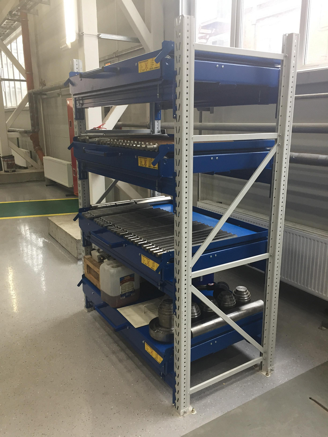 ER-00027256 Стеллаж с выкатными платформами S-HEAVY 500 (2 яруса хранения)