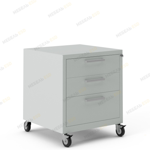 Подкатная тумба на 3 ящика D3/M