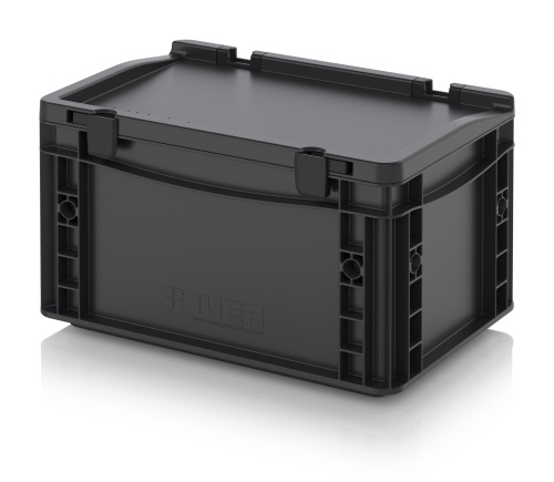 ESD ED 32/17 HG Eвроконтейнер с крышкой на шарнире 30х20х18.5 см