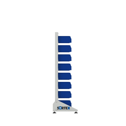Стеллаж для пластиковых лотков SORTEX односторонний 1500x1000x450.02 ER-00024066