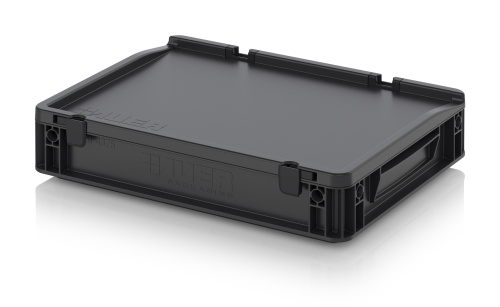 ESD ED 43/75 HG Eвроконтейнер с крышкой на шарнире 40х30х9 см