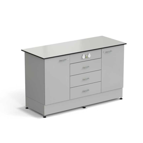 Стол-тумба 1 дверь + 1 дверь + 3 ящика с электрикой