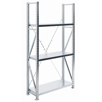 Стеллаж усиленный MS U 200/100x40/3 (Нагрузка на полку 300)